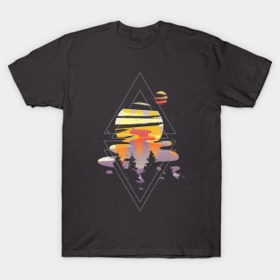 Cosmic Woods Forest Design T-Shirt